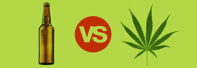 Алкоголь и конопля Алкоголь против каннабиса